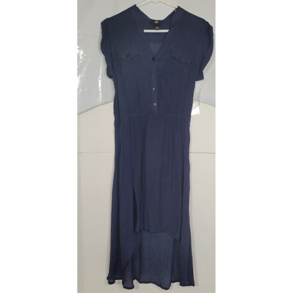 IZ Byer California Women’s Short Sleeves Button Up Shirt Dress Size Large casual